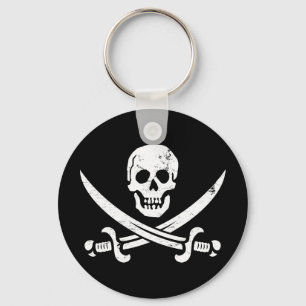 Chaveiro John Rackham (Calico Jack) Pirata Flag Jolly Roger