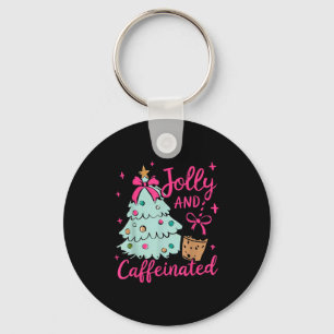 Chaveiro Jolly & Caffeinated Coffee Coquette Laço Natal T