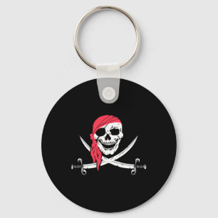 Chaveiro Jolly Roger E Calico Jack Halloween Bandeira