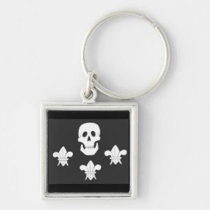 CHAVEIRO JOLLY ROGER SKULL E TRÊS MENTIRAS FLAG