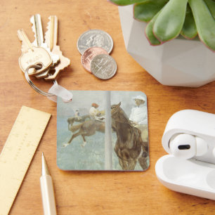 Chaveiro Jóqueis antes da raça por Edgar Degas