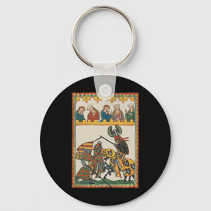 Chaveiro Jousting Knights Em Um Torneio