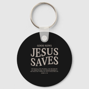 Chaveiro Jovem Boas Notícias Jesus Salva Funny Christian Go