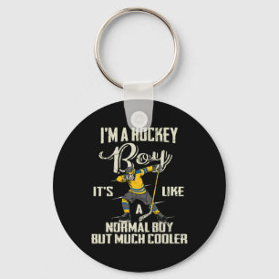 Chaveiro Jovens do Hockey Diversão Jogadores de Dabbing Cri