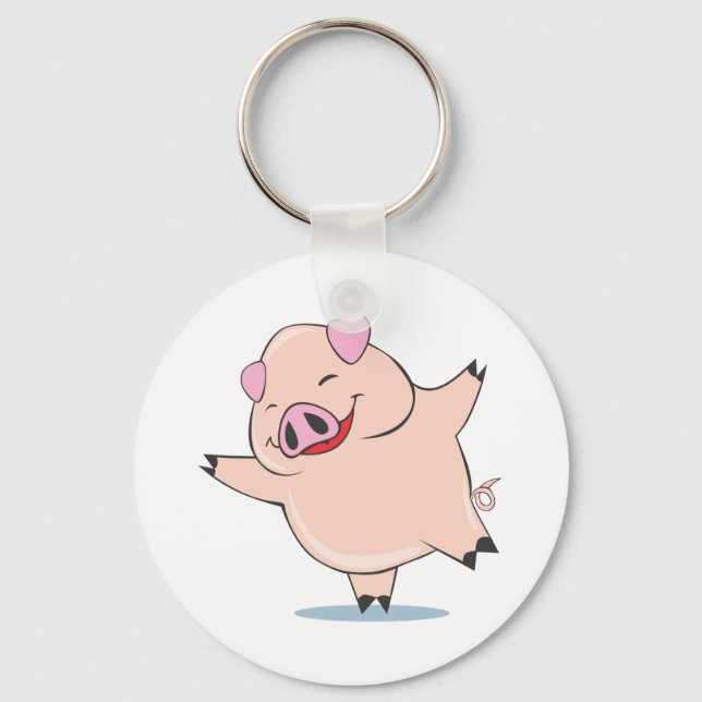 Chaveiro Joyful Dancing Pig (Frente)