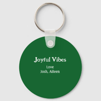 Chaveiro Joyful Vibes green Christmas holidays love family
