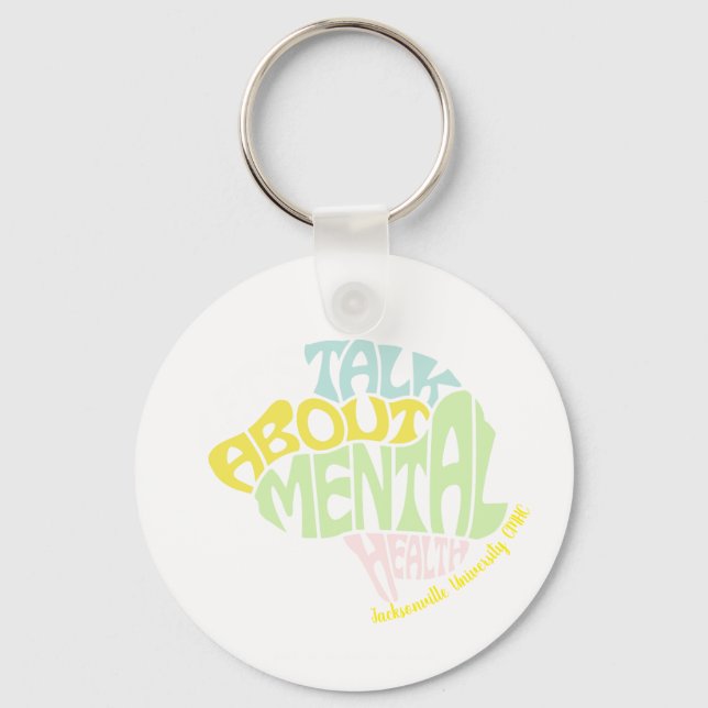 Chaveiro JU CMHC CSI "LETS TALK ABOUT MENTAL HEALTH" Key (Frente)