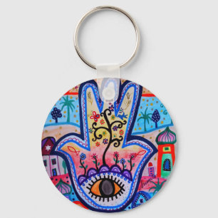 CHAVEIRO JUDAICA HAMSA SUN EYE PROTECTION