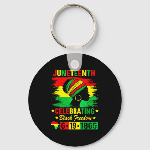 Chaveiro Juneteenth 19 de junho de 1865 afro-americano