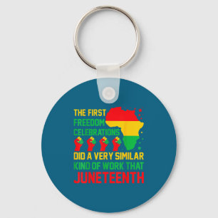 Chaveiro Juneteenth - afro americano direitos civis preto