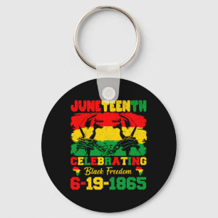 Chaveiro juneteenth celebrando a liberdade negra 6 19 1865