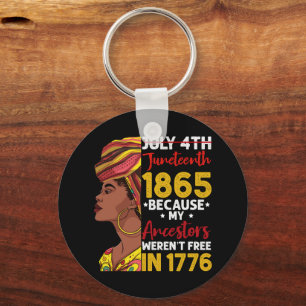 Chaveiro Juneteenth Porque Meus Ancestrais Não Eram Livres 