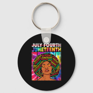 Chaveiro Juneteenth - rainha melanina afro-americana negra
