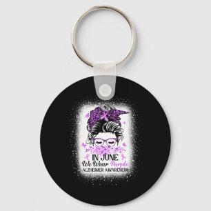 Chaveiro Junho Nós Usamos Roxo Mess Alzheimerheimer Conscie