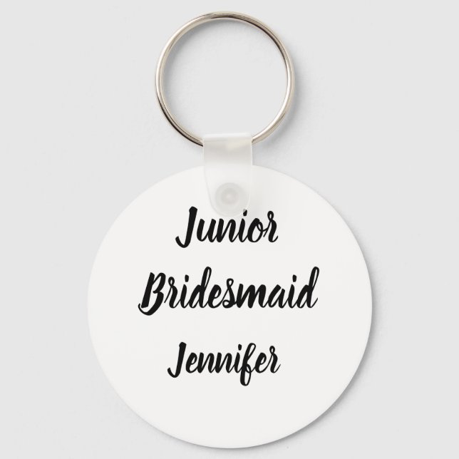 Chaveiro Junior Bridesmaid Dift Nome Personalizado Oferece  (Frente)