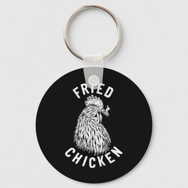 Chaveiro Junta de Frango Frito Fumando Piada Amante da Maco (Frente)