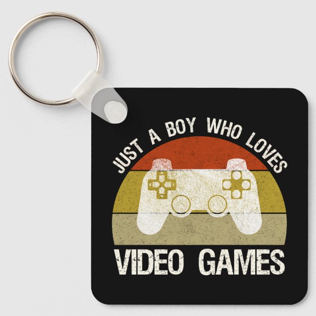 Chaveiro Just A Boy Who Loves Video Games (Frente)