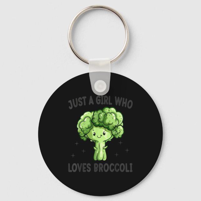 Chaveiro Just A Girl Who Loves Broccoli Funny Broccoli Love (Frente)