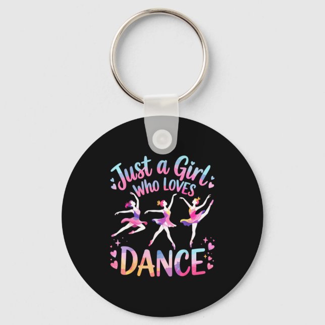 Chaveiro Just A Girl Who Loves Dance  (Frente)