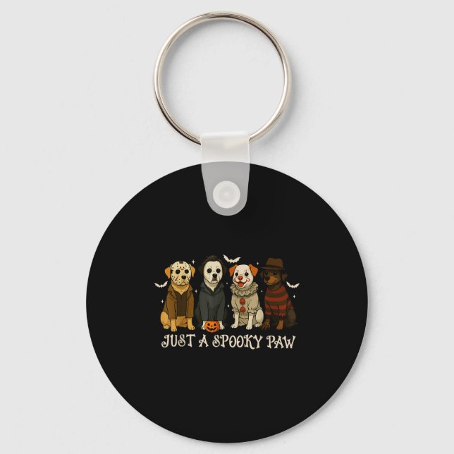 Chaveiro Just A Soky Paw Funny Dog Halloween Characters  (Frente)