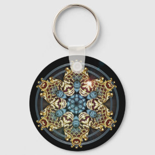 Chaveiro K150 Dourado a azul