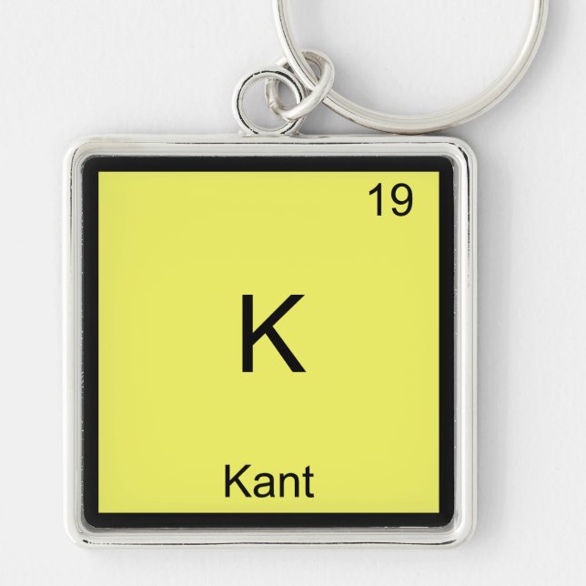 Chaveiro K - Kant Funny Element Chemistry Symbol Tee (Frente)