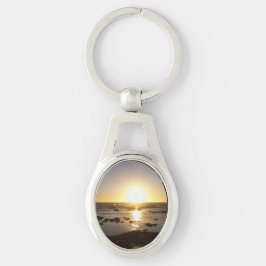Chaveiro Kalbarri Beach Sunset Metal Key Ring
