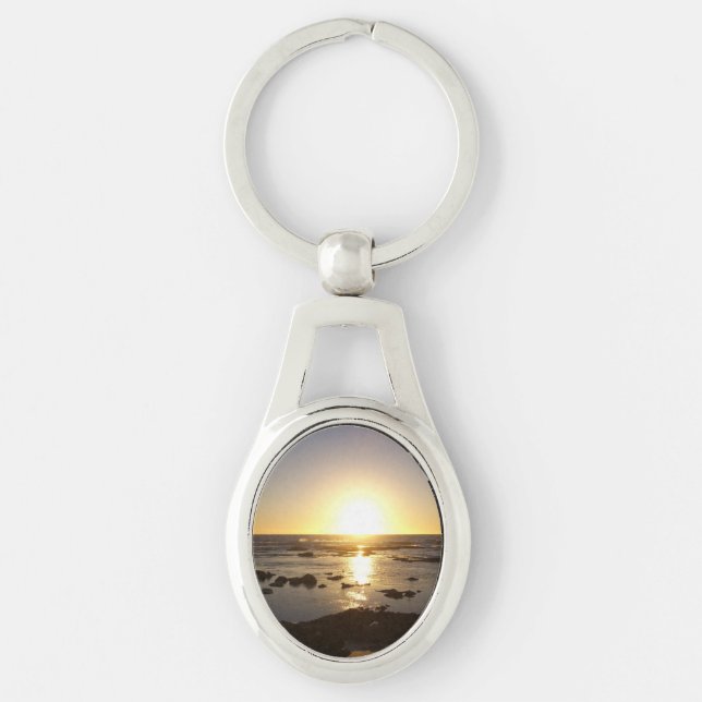 Chaveiro Kalbarri Beach Sunset Metal Key Ring (Frente)