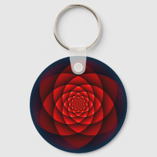 Chaveiro Kaleidoscope ROSA vermelho + a sua ideia