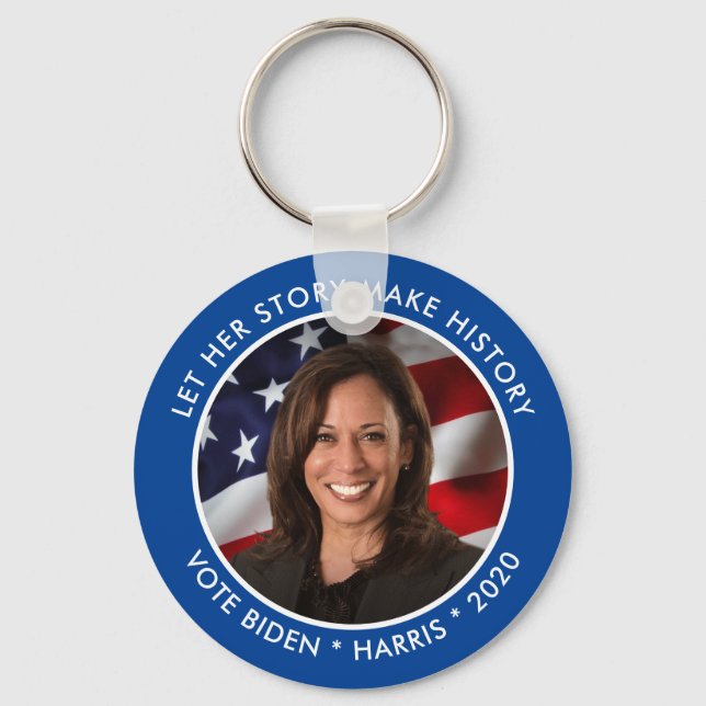 Chaveiro Kamala Harris 2020 Collectible Keepsake Photo (Frente)