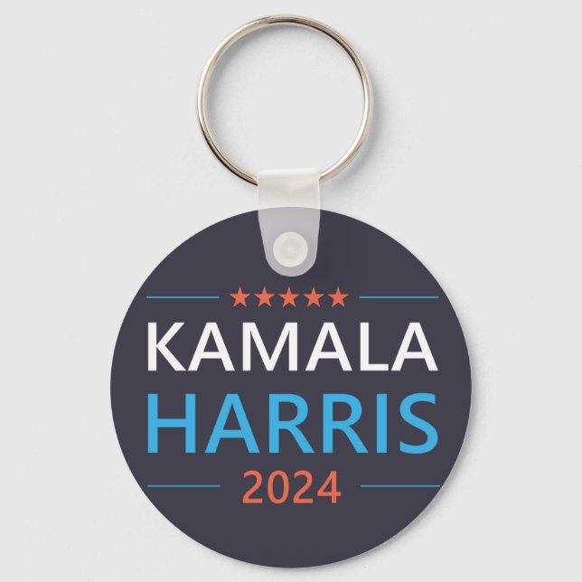 Chaveiro Kamala Harris 2024 para o Presidente (Frente)