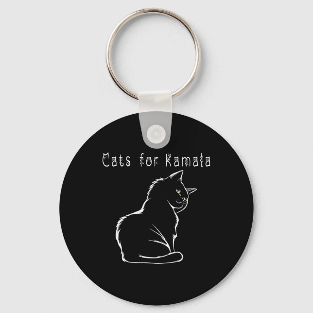 Chaveiro Kamala Harris Cat Funny (Frente)