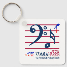 Chaveiro Kamala Harris e Tim Walz