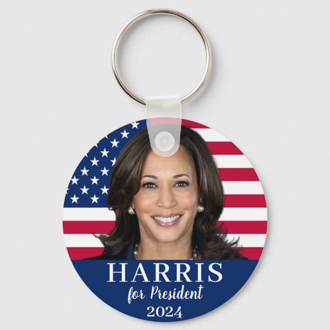 Chaveiro Kamala Harris Para O Presidente 2024 (Frente)