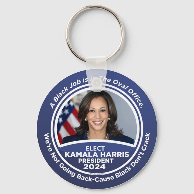 Chaveiro Kamala Harris para o Presidente 2024 (Frente)