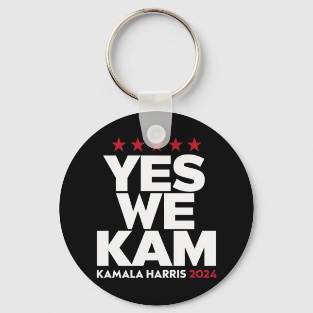 Chaveiro Kamala Harris Sim Nós Kam para Presidente dos EUA  (Frente)