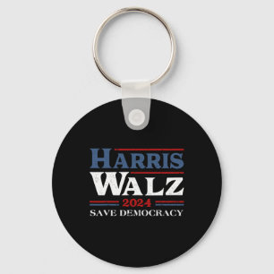 Chaveiro Kamala Harris Waltz 2024 Eleições Salvar Democraci
