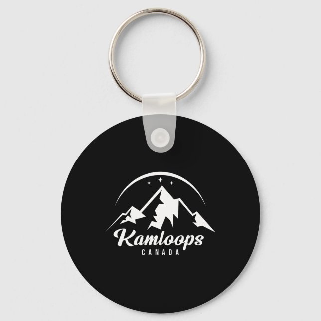 Chaveiro Kamloops Canada Ski Resort Skiting Snowboard (Frente)