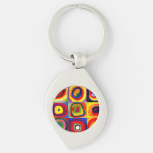 Chaveiro Kandinsky Farbstudie Quadrate Esquadra Círculos de