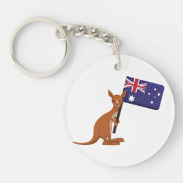 Chaveiro kangaroo australia flag