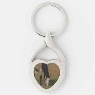Chaveiro Kansas Horse em uma cadeia de teclas cardíacas pas