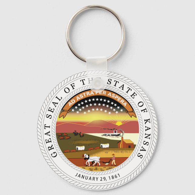 Chaveiro Kansas State Seal (Frente)