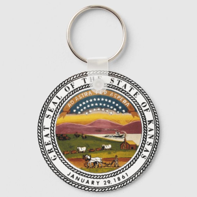 Chaveiro Kansas State Seal (Frente)