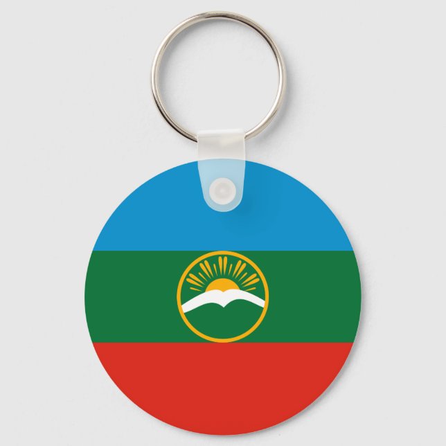 Chaveiro Karachay Cherkessia Flag (Frente)