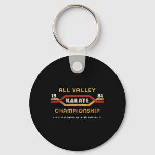 Chaveiro Karate All Valley 1984 Mens Mulheres Crianças Engr