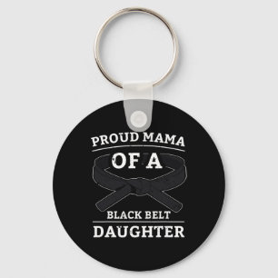Chaveiro Karate Black Belt Filha Mama Dotada Artes Marciais