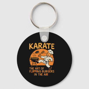 Chaveiro Karate Burgers Sacudir Cozinhar Artes Marciais Hum
