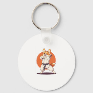 Chaveiro Karate Corgi � Cão de Artes Marciais