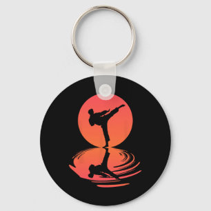Chaveiro Karate E Kung Fu Silhouette Shotokan Gift Martia
