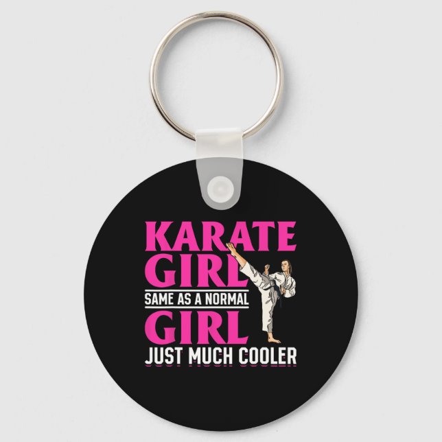 Chaveiro Karate Garota Igual A Garota Normal (Frente)